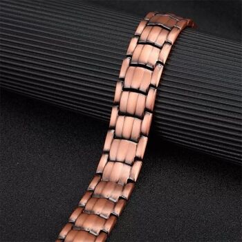 Bracelet magnétique de luxe en cuivre - 1,5 cm 3