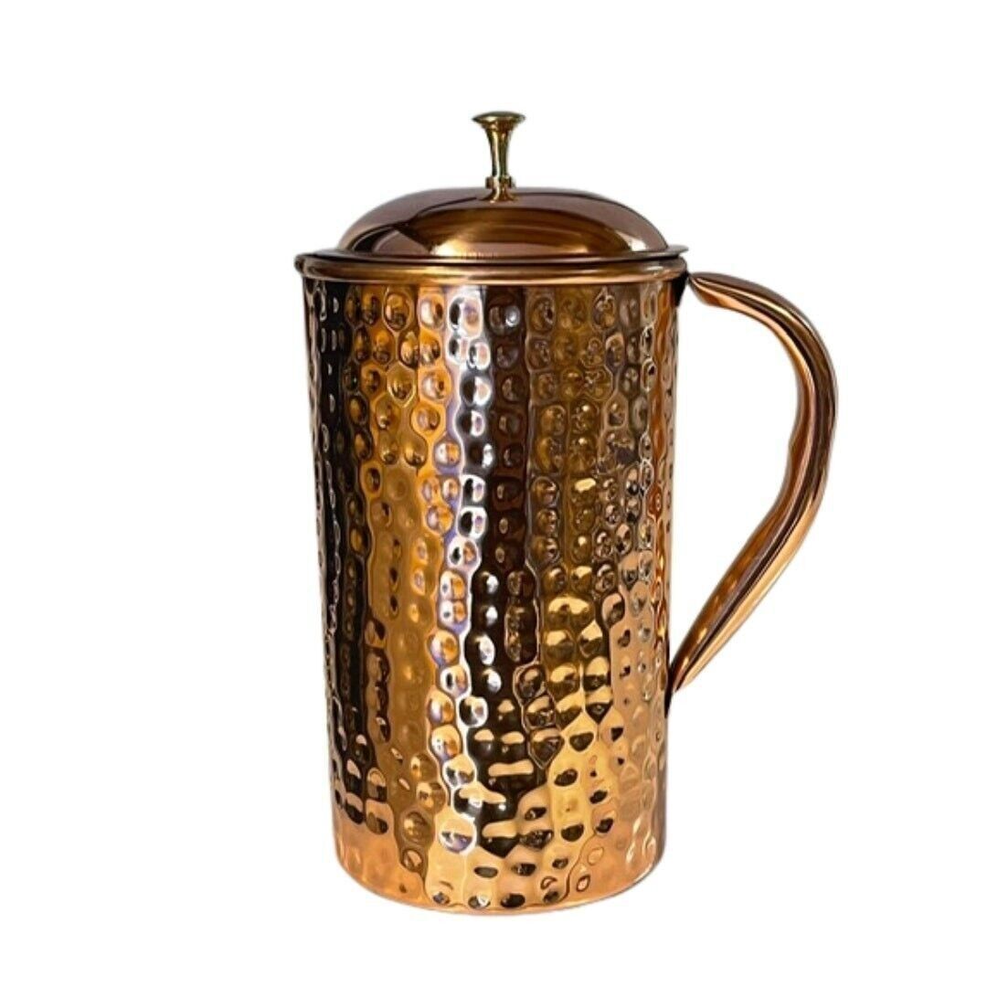 Brocca in Puro Rame Martellato A ± 1,5 litri