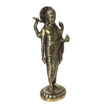 Statue Dhanvantari (Dieu de l'Ayurveda) - Laiton 3