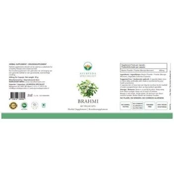 Brahmi - 60 gélules végétales 2
