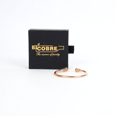 Leichtes Armband aus reinem Kupfer mit Geschenkbox (Design 33)