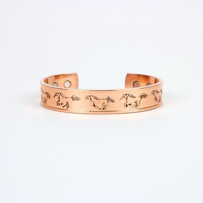 Bracelet aimanté en cuivre (Design 28)