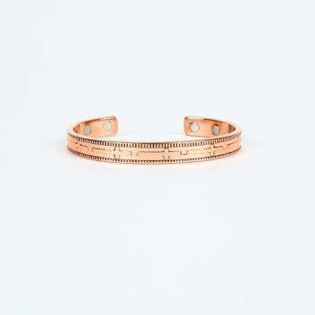 Bracelet magnétique en cuivre pur (Design 30) 1
