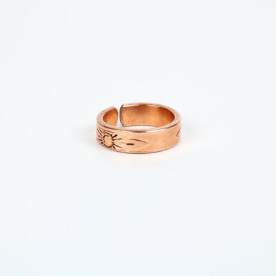 Ring aus reinem Kupfer (Design 4)