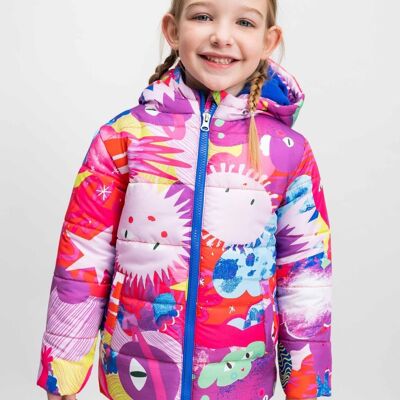 ANORAK girl pink purple monsters - VINALHAVEN