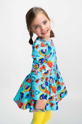 ROBE fille en coton bleu - EDIM 2