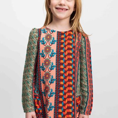 Multicolored girl's DRESS - GOODBAND