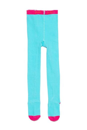 COLLANTS pour fille en coton bleu - MCCOLL TURQUOISE