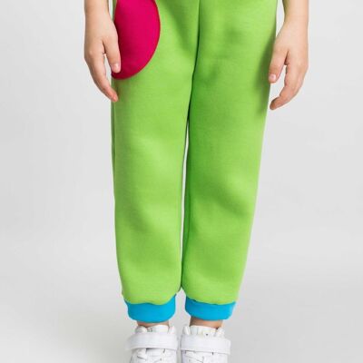 JOGGING bambina verde cotone - ARGYLL