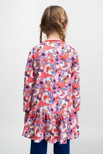 ROBE fille en coton rose - BEGREAT 3