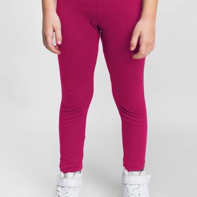 LEGGINGS bambina fucsia cotone - BETH FUCSIA