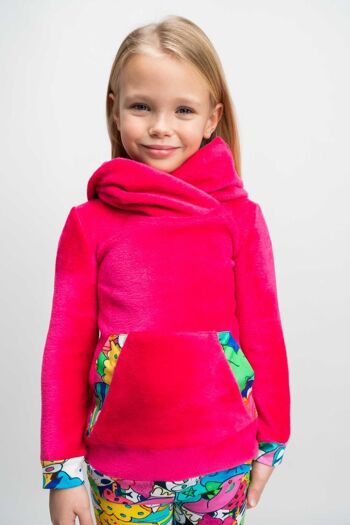 SWEAT LONG pour fille rose fuchsia - BOOTHBAY 1