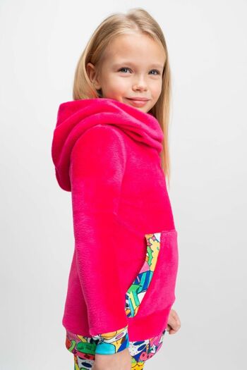 SWEAT LONG pour fille rose fuchsia - BOOTHBAY 2