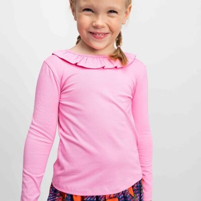 T-SHIRT fille coton - DAHILL ROSA