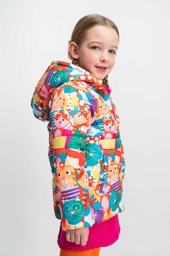ANORAK fille chats multicolores - DEBYSIDE 2