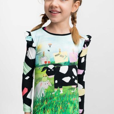 TUNIC girl black cow frog sheep - DUMFRIES