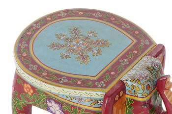 TABLE D'APPOINT POIGNEE ACRYLIQUE 46X35X35 ELEPHANT LD185313 3