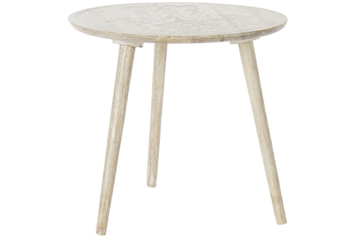 TAVOLINO MANGO 50.5X50.5X47 MANDALA INCISO LD186492