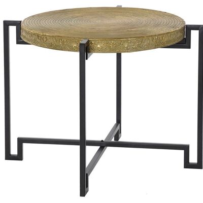 METAL SIDE TABLE 62X62X45 COPPER LD192181