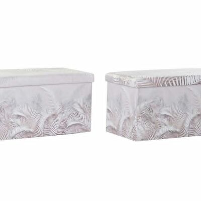 BOÎTE PLIANTE PU 71,5X35X36 TROPICAL 2 ASSORTIMENTS. LD193801