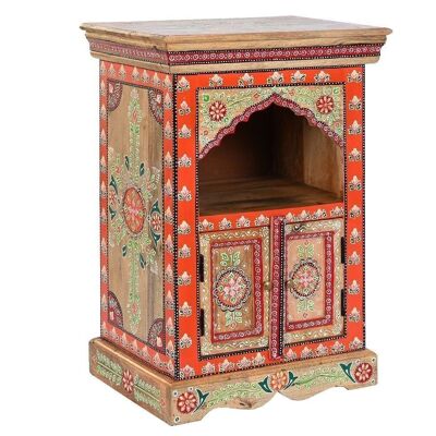TABLE DE NUIT MANGUE MDF 48X36X74 FLORAL LD200057