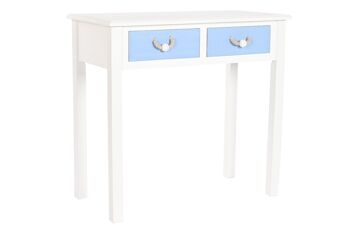 CONSOLE EN CORDE MDF 80X40X75 BLEU CIEL LM204055 1