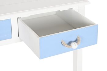 CONSOLE EN CORDE MDF 80X40X75 BLEU CIEL LM204055 4