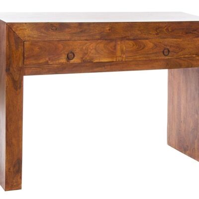 CONSOLE EN BOIS D'ACACIA MASSIF 110X35X75 25 NATUREL MB109128