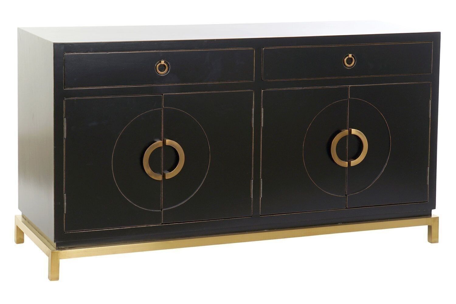 BUFFET METALLO PIOPPO 150X50X80 42 LACCATO NERO MB162828
