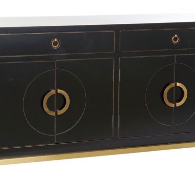 BUFFET METALLO PIOPPO 150X50X80 42 LACCATO NERO MB162828