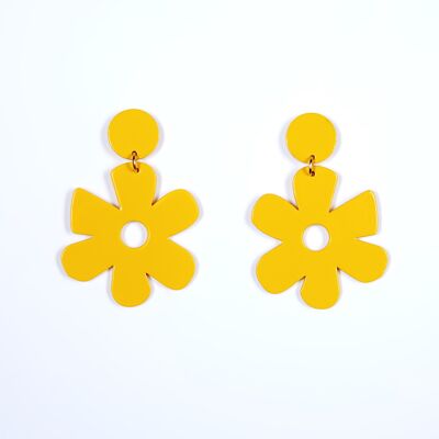 Boucles d'oreilles Capucine XL JAUNE