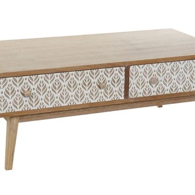TABLE BASSE PAULOWNIA 120X64X45 FEUILLE NATURELLE MB164558