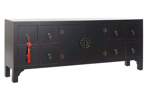 MUEBLE TV ABETO MDF 130X24X51 ORIENTAL NEGRO MB170066