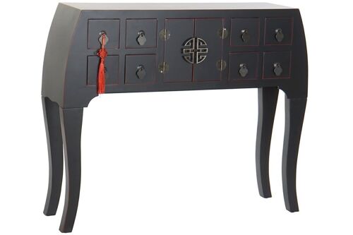 CONSOLA ABETO MDF 98X26X80 ORIENTAL NEGRO MB170067