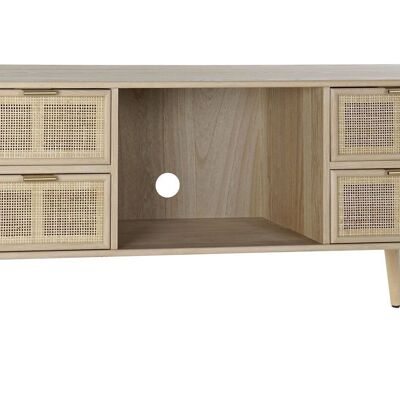 TV STAND PAULOWNIA MDF 120X42X60 NATURAL GRID MB171762