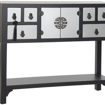 CONSOLA ABETO MDF 95X24X79 ORIENTAL NEGRO MB173728