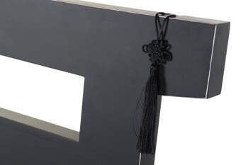 TÊTE DE LIT MDF 160X4X120 NOIR ORIENTAL MB173732 3