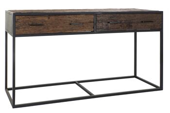 CONSOLE BOIS RECYCLE MANGUE 150X43X77 MB177217 1