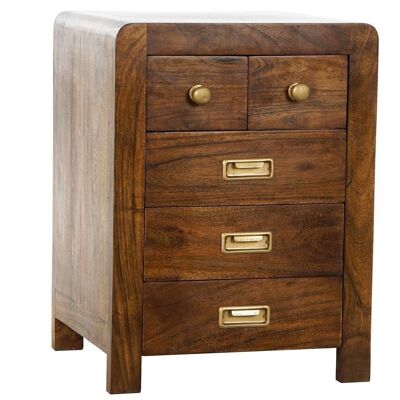 TABLE DE NUIT ACACIA 45X40X61 MARRON NATUREL MB178514