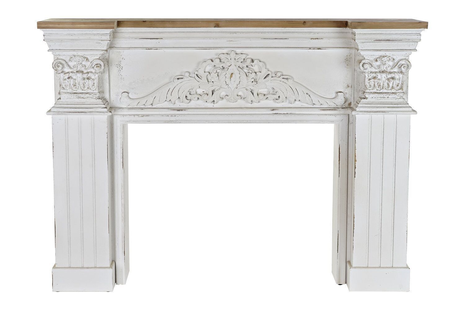 FRONTALE CAMINO ABETE MDF 144X28X110 INVECCHIATO MB179364