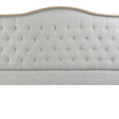 TÊTE DE LIT LIN RUBBERWOOD 180X10X120 MB179445