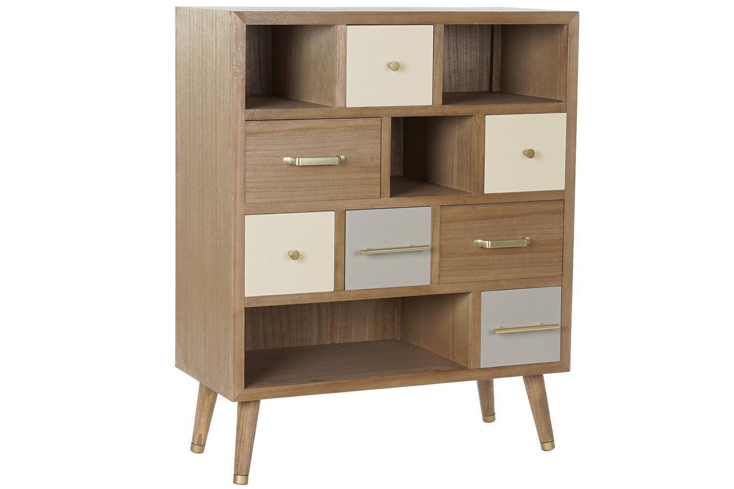 CASSETTIERA IN LEGNO E METALLO 76X34X94 GRIGIO MB179691