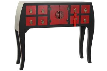 CONSOLE SAPIN MDF 98,5X27X80 ROUGE MB180108 1