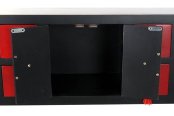 CONSOLE SAPIN MDF 98,5X27X80 ROUGE MB180108 4