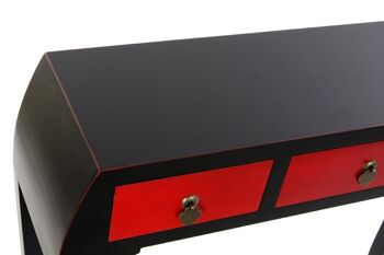 CONSOLE SAPIN MDF 96X27X80 ROUGE MB180109 2