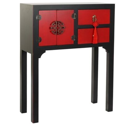 CONSOLE SAPIN MDF 63X27X83 ROUGE MB180111