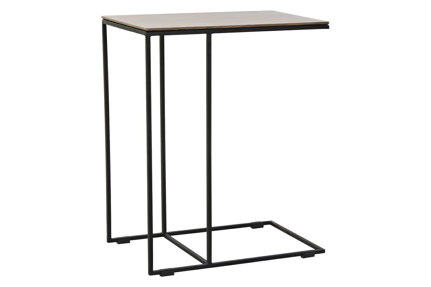 TAVOLINO METALLO LEGNO 50X30X61 NATURALE MB180747