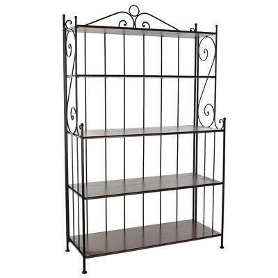 MENSOLA FERRO BATTUTO ABETE 112X44X184 NERO MB180799