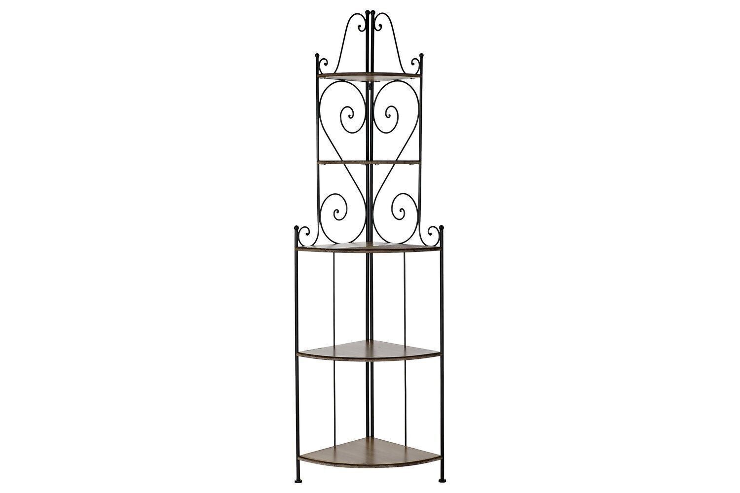 MENSOLA FERRO BATTUTO ABETE 63X45X205 ANGOLO NERO MB180800