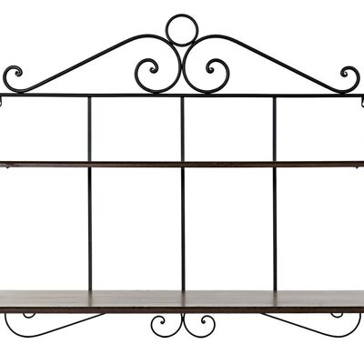 ETAGERE MURALE SAPIN FORGE 100X37X86 NOIR MB180801